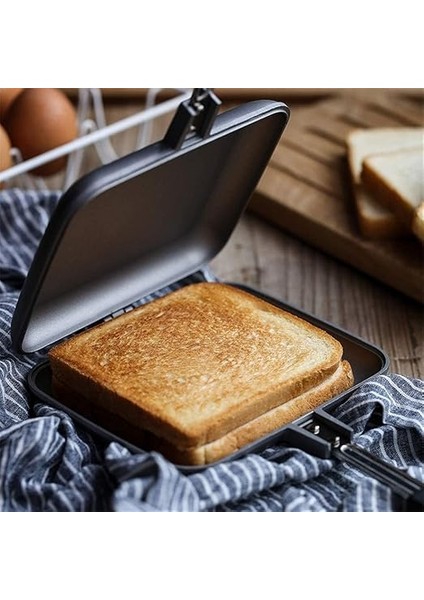 Yapışmaz Kaplamalı Çift Taraflı Tost Makinesi, Dayanıklı Döküm Alüminyum