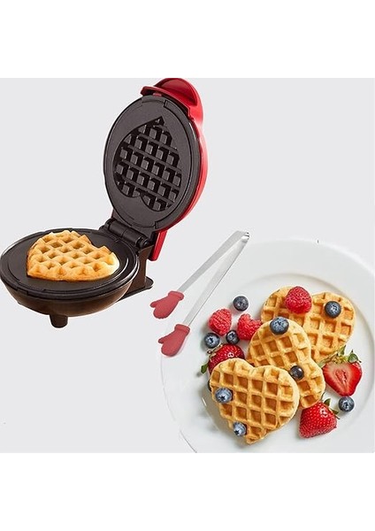 Waffle Makinesi Yapışmaz Kaplamalı 350W Waffle Makinesi, Çocuk Doğum Günü Için