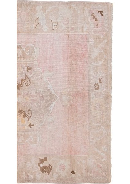 El Dokuma Geometrik Desenli Uzun Yolluk Halı 170 x 380 cm