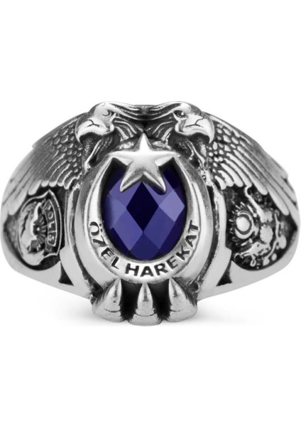 Çift Kartal Başlı Osmanlı Armalı Polis Özel Harekat Yüzüğü indirimleri