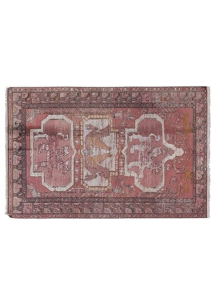 Hayvan Desenli Iran Sumak Kilimi 126 X 185 Cm