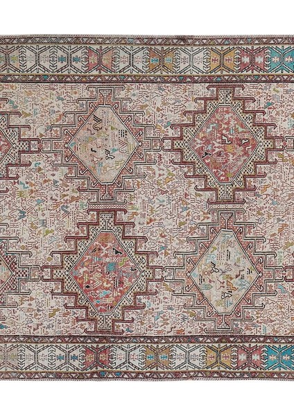 El Dokuma Hayvan Desenli Iran Sumak Kilimi 117 x 200 cm