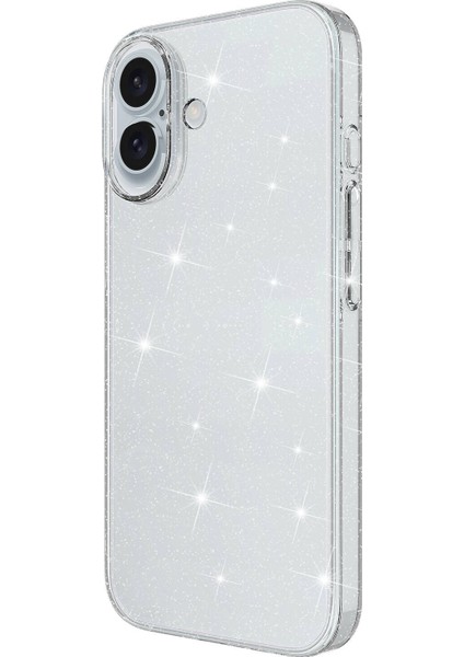 Apple iPhone 16 Plus Kılıf Şeffaf Simli Parlak Redos Kapak fiyatları