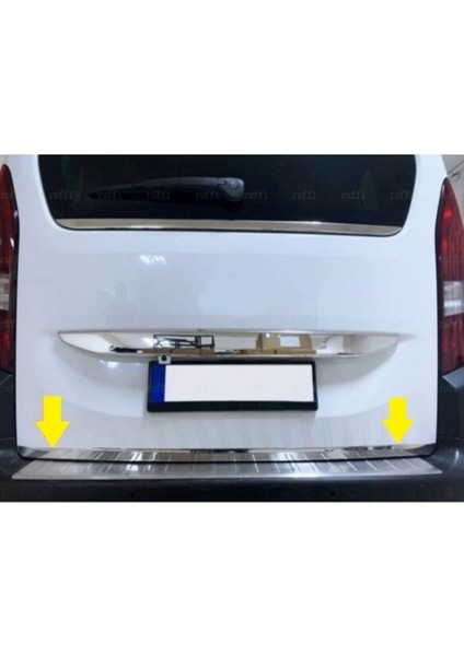 Opel Combo 4 Krom Bagaj Alt Çıtası 2018 Üzeri Paslanmaz Çelik Uyumlu