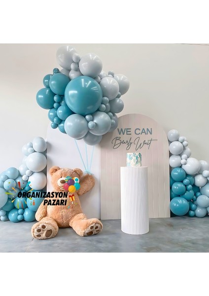 Balon Seti Derin Okyanus-Fırtına Mavi 100 Lü Balon Zinciri Seti