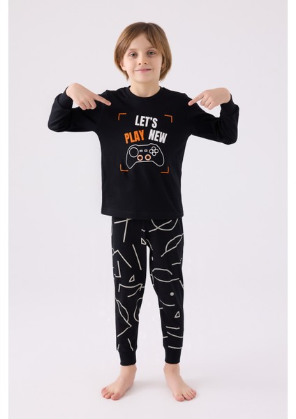 Erkek Çocuk Pijama Takımı ,süprem Dokuma