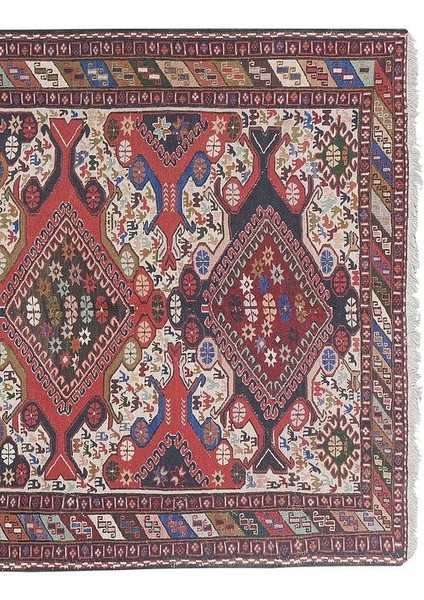 El Dokuma Hayvan Desenli Iran Sumak Kilimi 117 x 196 cm fırsatları