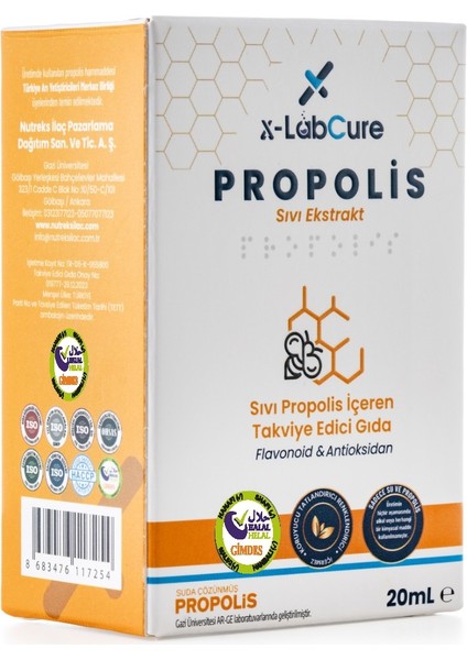 Propolis Sıvı Ekstrakt, Gimdes Helal, Alkolsüz, 2 Adet
