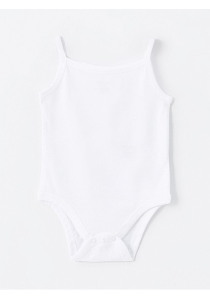 Lcw Kare Yaka Kız Bebek Çıtçıtlı Body 3'lü