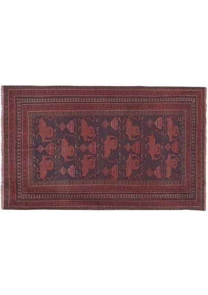 Kırmızı Hayvan Desenli Iran Sumak Kilimi 116 x 187 cm