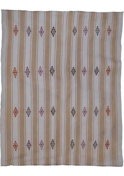 El Dokuma Geometrik Desenli kilim 203 x 247 cm