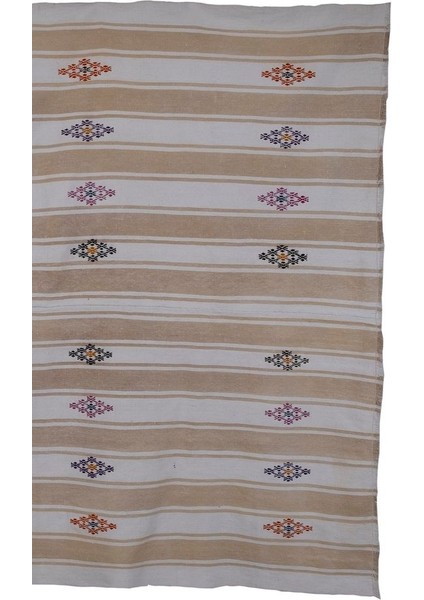 El Dokuma Geometrik Desenli kilim 203 x 247 cm