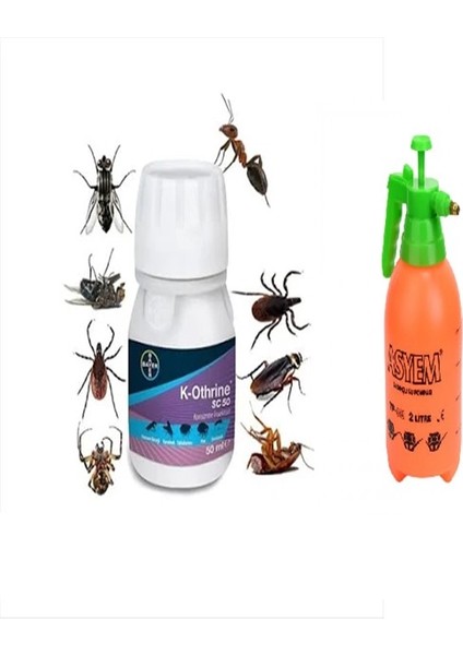 Haşere Ilacı Bayer K-Othrine SC50*50 Ml-2 Litre Ilaclama Pompa