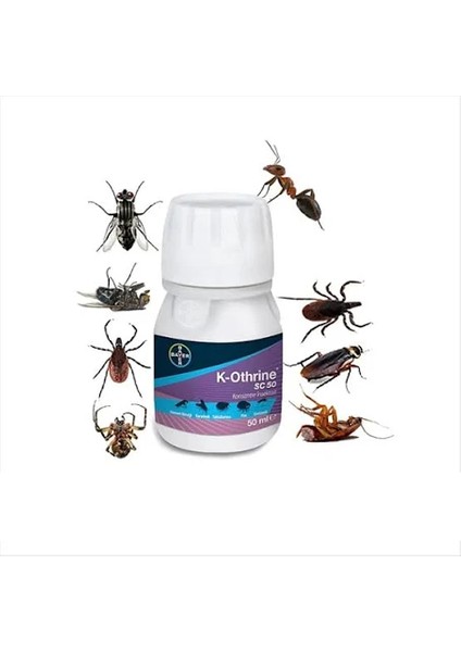Haşere Ilacı Bayer K-Othrine SC50*50 Ml-2 Litre Ilaclama Pompa