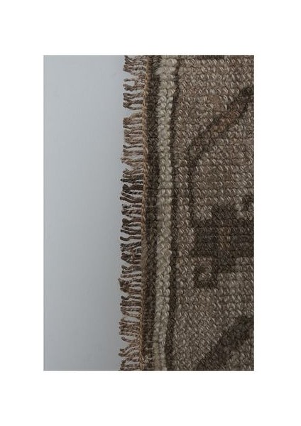 El Dokuma Geometrik Desenli Uzun Yolluk Halı 148 x 368 cm