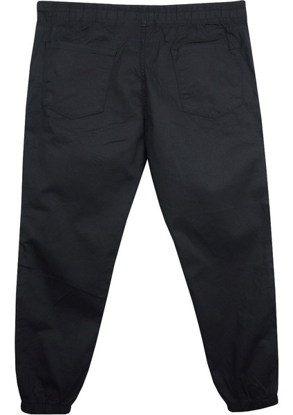 Erkek Büyük Beden 118 KILO-180 Kilo Arası Için Uygun Bağcıklı Gabardin Jogger Pantolon Siyah fiyatları