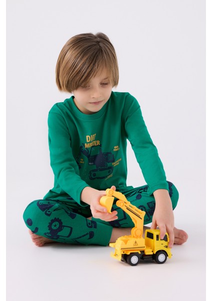 Erkek Çocuk Pijama Takımı ,süprem Dokuma