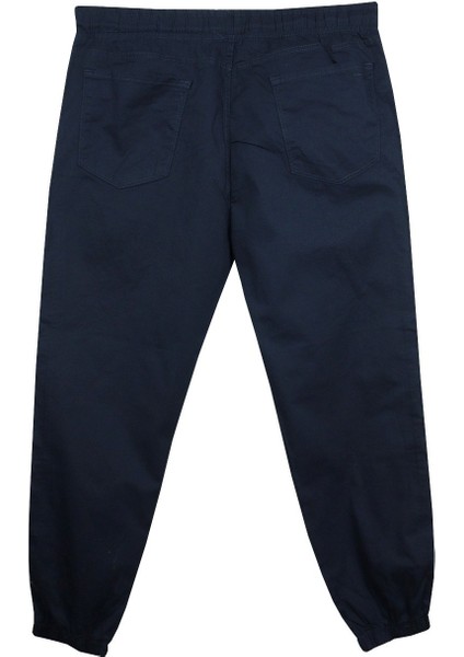Erkek Büyük Beden 118 KILO-180 Kilo Arası Için Uygun Bağcıklı Gabardin Jogger Pantolon Lacivert fiyatları