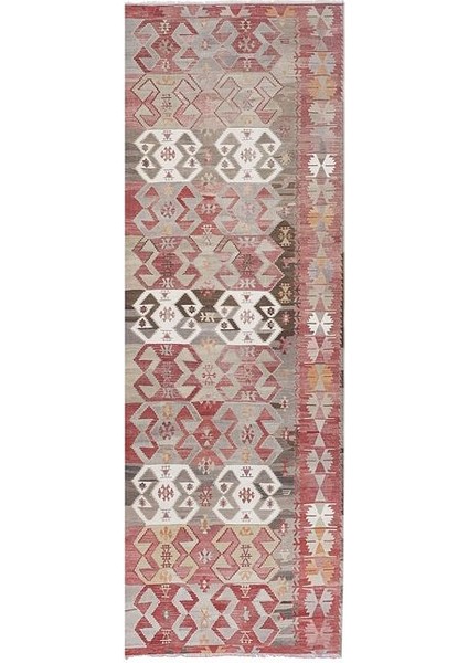 El Dokuma Kilim Yolluk 142 x 410 cm