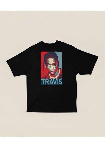 Rapper Travis Scott Baskılı Unisex Oversize Rap Tişört modelleri