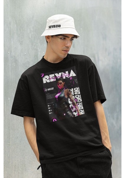 Duelist Reyna Baskılı Unisex Oversize Vallorant Tişört