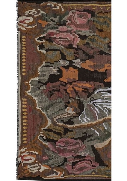 El Dokuma Hayvan Desenli kilim 195 x 348 cm