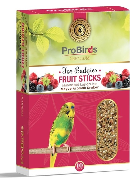 Pro Birds Meyveli Muhabbet Krakeri 10’lu