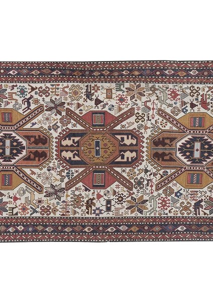 Hayvan Desenli Iran Sumak Kilimi 107 x 192 cm