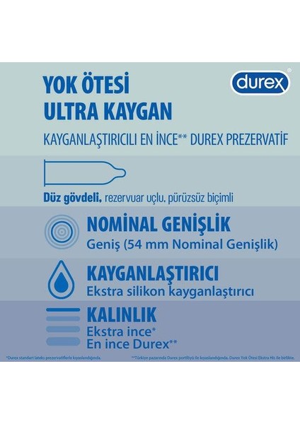 Yok Ötesi Ultra Kaygan Prezervatif 10'lu