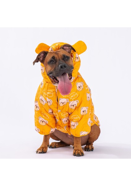Sarı Teddy Puff Orta ve Büyük Irk Köpek Montu Köpek Yağmurluk Köpek Kıyafeti Köpek Elbisesi fiyatları