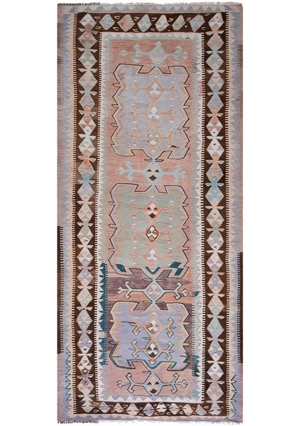 El Dokuma Kilim Yolluk 155 x 361 cm