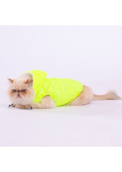 Neon Sarı Railway Anorak Yelek Köpek Yeleği Köpek Kıyafeti Köpek Yağmurluk