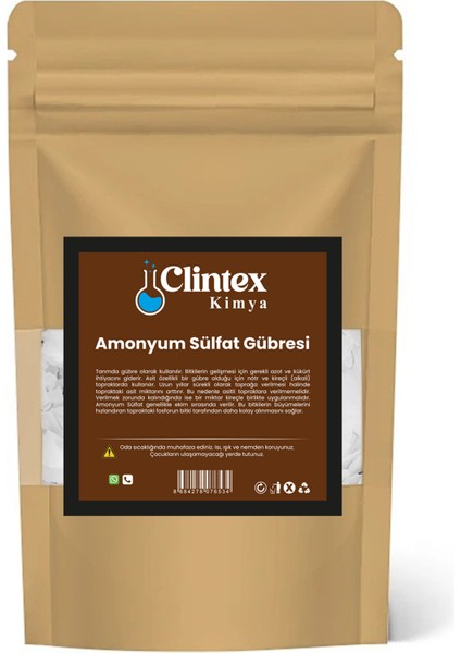 Clintex Kimya Amonyum Sülfat Gübresi 2 kg