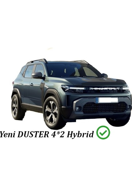 Cross Oto Aksesuarları Yeni 2024 Renault Duster 4*2 Hybrid Bagaj Havuzu - Kokusuz, Yüksek Kenarlı 3D A+ Kalite