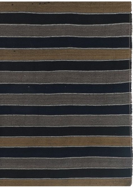 Etnik Bulvar El Dokuma Kilim Çizgi Desenli Halı 188 x 343 cm