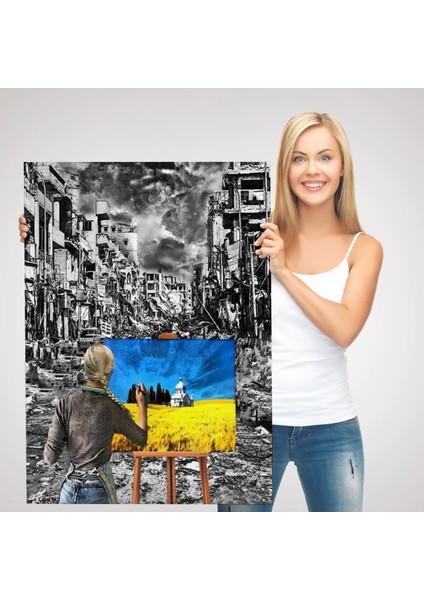 Teknoo- Hayalindeki Ukrayna'yi Çizen Ukraynalı Ressam TABLOSU-6295 modelleri