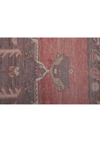 El Dokuma Geometrik Desenli Uzun Yolluk Halı 146 x 338 cm