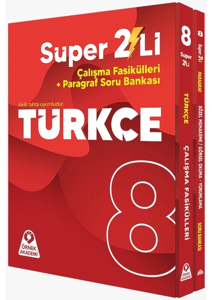 Örnek Akademi Yayınları LGS 8. Sınıf Türkçe Seti Çalışma Kitabı 2024-2025