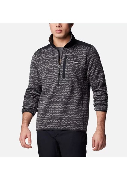 Mens Sweater Weather Printed Half Zip Iı Erkek Polar AO5809 indirimleri