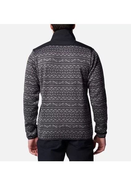 Mens Sweater Weather Printed Half Zip Iı Erkek Polar AO5809