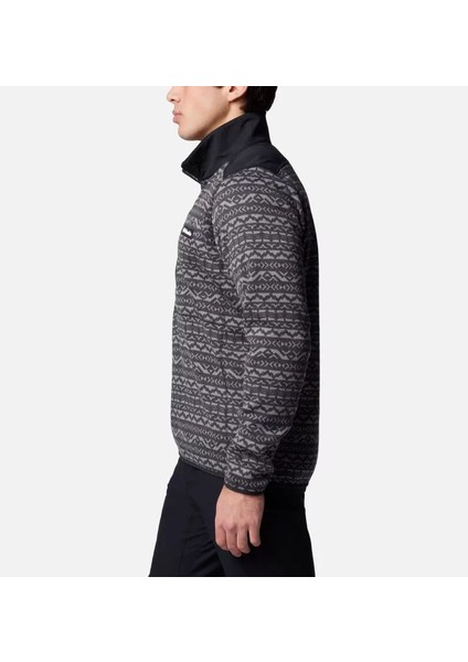 Mens Sweater Weather Printed Half Zip Iı Erkek Polar AO5809