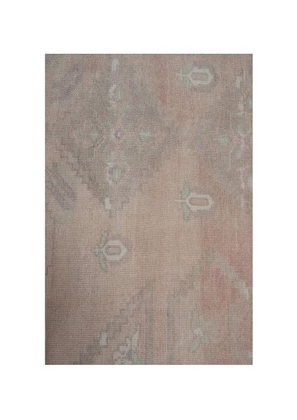 El Dokuma Karapınar Yöresi Geometrik Desenli Uzun Yolluk Halı 148 x 319 cm
