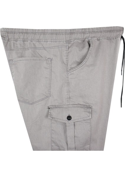 Erkek Büyük Beden 100-156 Kilo Arası Için Uygun Kargo Cepli Jogger Kot Pantolon