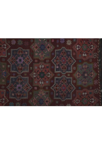 El Dokuma Kilim Mut Yöresi Geometrik Desenli Halı 205 x 289CM