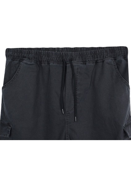 Erkek Büyük Beden 100-156 Kilo Arası Için Uygun Kargo Cepli Jogger Kot Pantolon