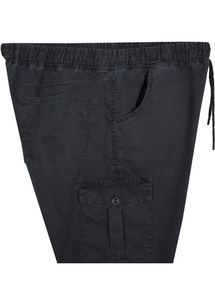 Erkek Büyük Beden 100-156 Kilo Arası Için Uygun Kargo Cepli Jogger Kot Pantolon fırsatları