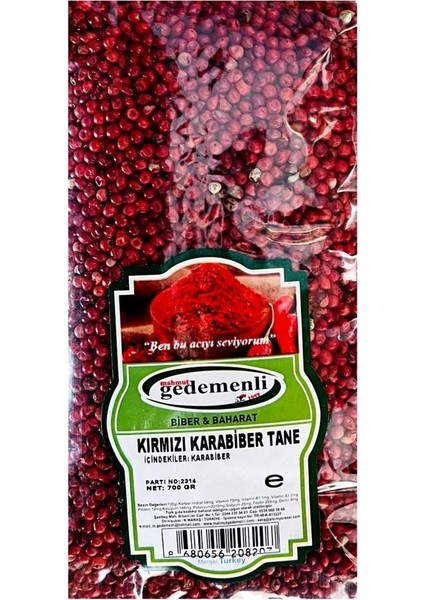 Kırmızı Tane Karabiber 700 gr