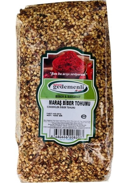 Maraş Acı Biber Tohumu 1000 gr
