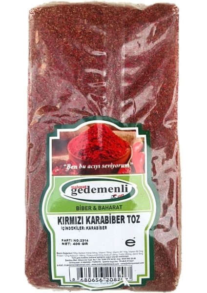 Kırmızı Toz Karabiber 400 gr