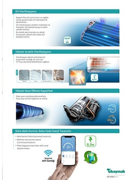 Elegant Plus 9000 Btu Inverter Klima
